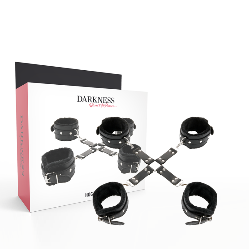 Conjunto Algemas Pulso, Tornozelo e Hogtie Darkness