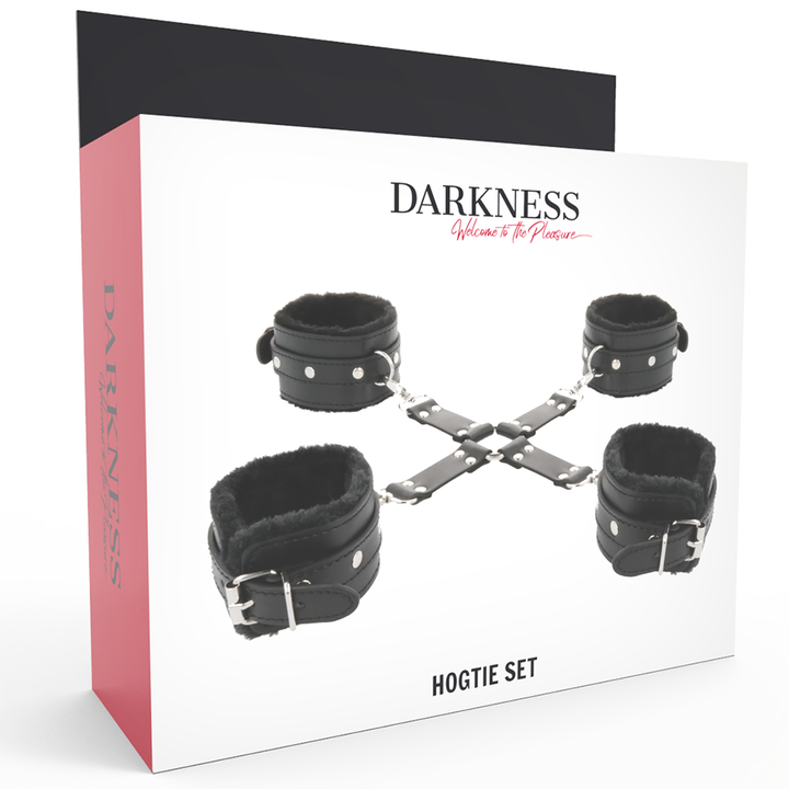 Conjunto Algemas Pulso, Tornozelo e Hogtie Darkness