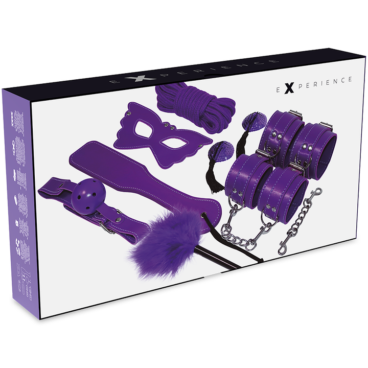 Conjunto BDSM 8 Peças Experience Roxo