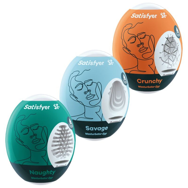 Conjunto Masturbadores Ovo Satisfyer Naughty/Savage/Crunchy