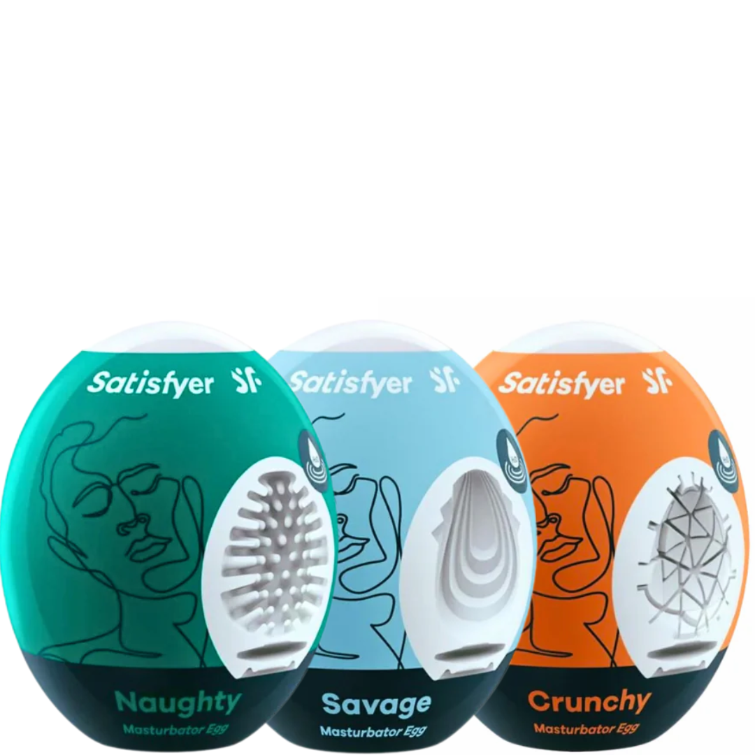 Conjunto Masturbadores Ovo Satisfyer Naughty/Savage/Crunchy