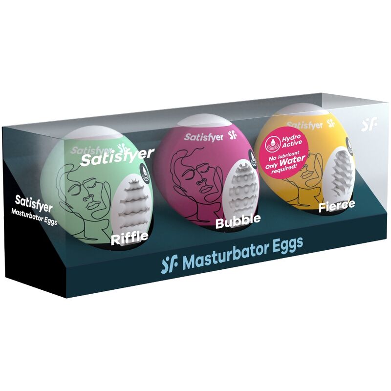 Conjunto Masturbadores Ovo Satisfyer Riffle/Bubble/Fierce