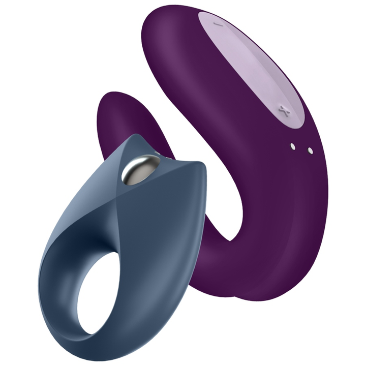Conjunto Vibradores Para Casal Usb Satisfyer Partner Box 2 Controlo Remoto App
