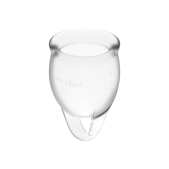 Copo Menstrual Satisfyer Feel Confident Transparente 15+ 20 ml