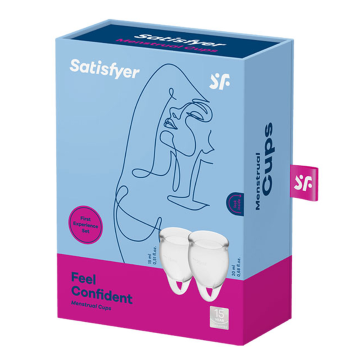 Copo Menstrual Satisfyer Feel Confident Transparente 15+ 20 ml