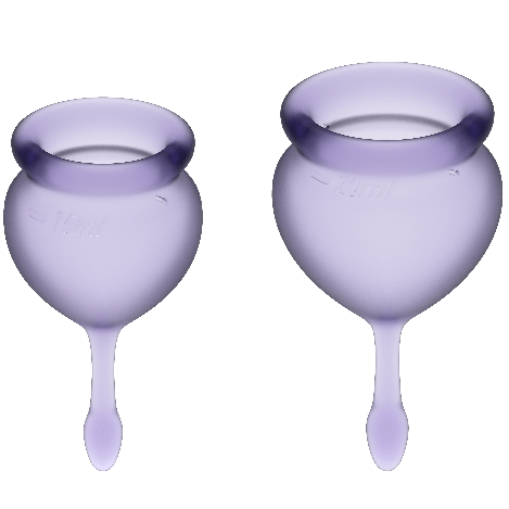 Copo Menstrual Satisfyer Feel Good Roxo 15+ 20 ml