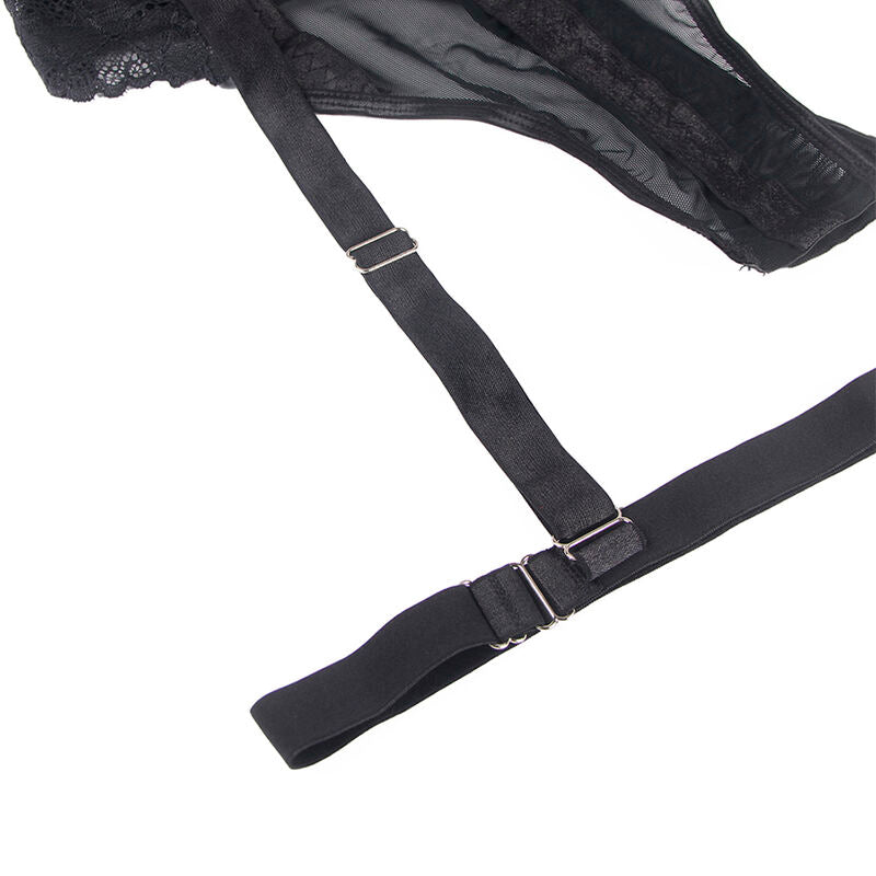 Corpete Subblime Garter Strap Preto