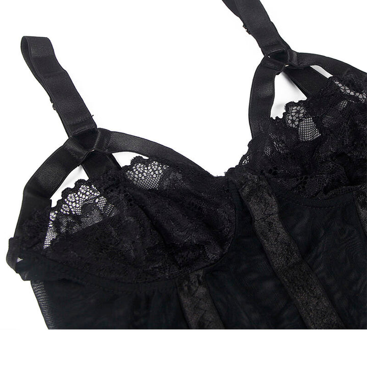 Corpete Subblime Garter Strap Preto