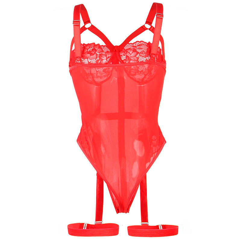 Corpete Subblime Garter Strap Vermelho