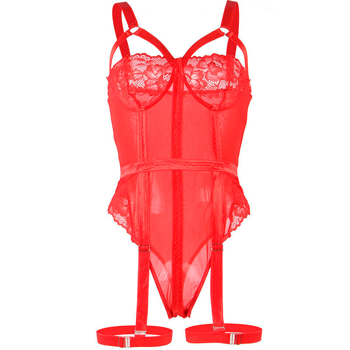 Corpete Subblime Garter Strap Vermelho