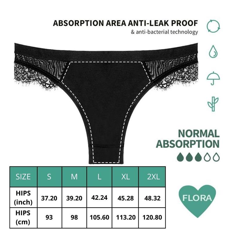 Cuecas Menstruais Eco Fluxo Normal Adalet Flora