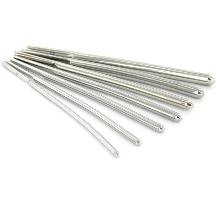 Dilatador Uretra Aço Inóxidável Metal Hard 4mm-9mm