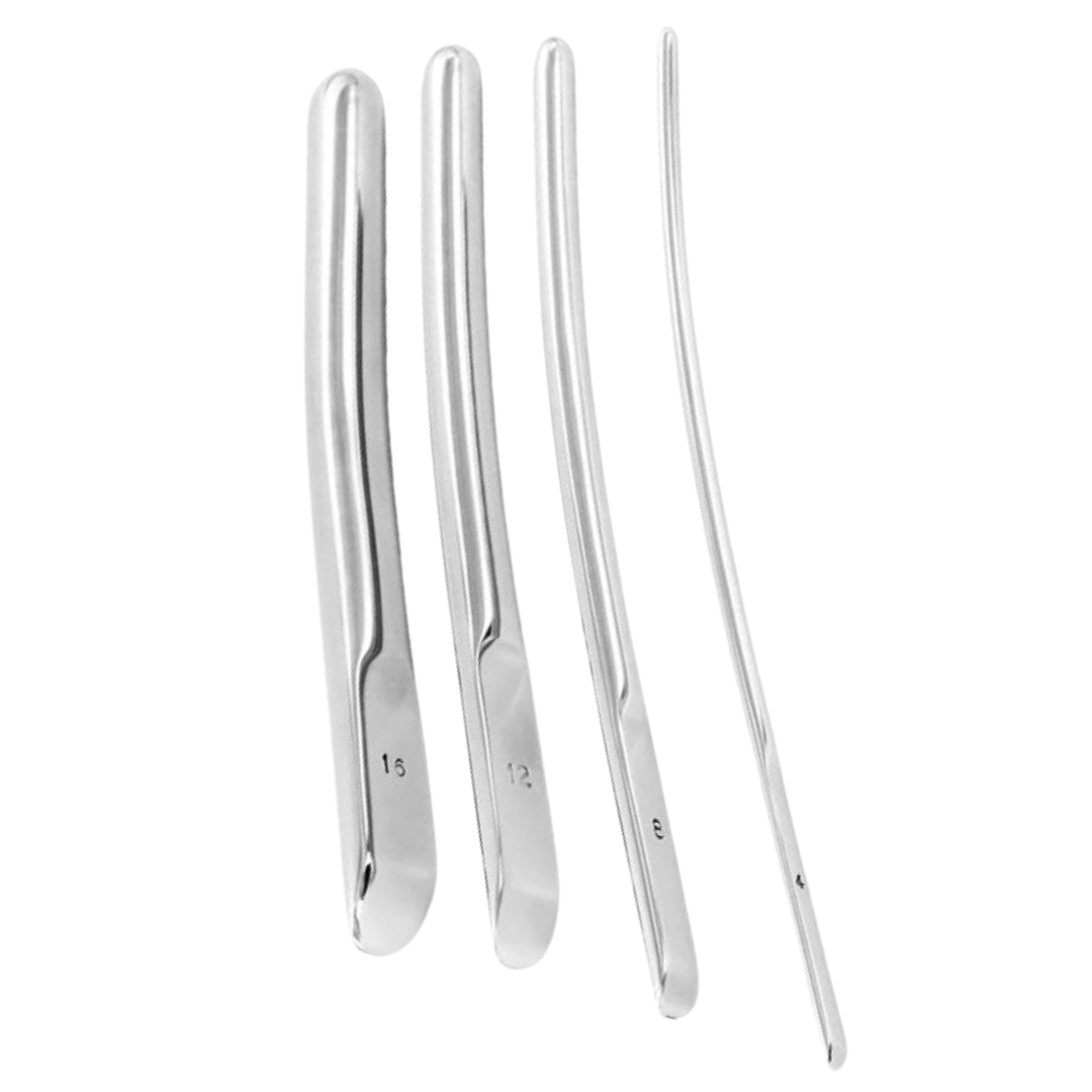 Dilatador Uretra Aço Inóxidável Metal Hard 4mm-9mm