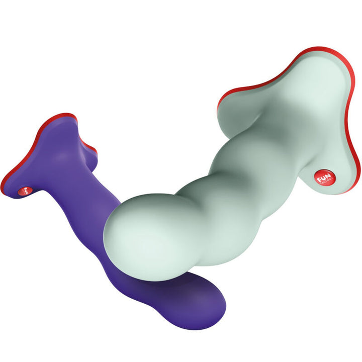 Dildo Bolas Chocalho Fun Factory Bouncer Shake Roxo 18x4cm