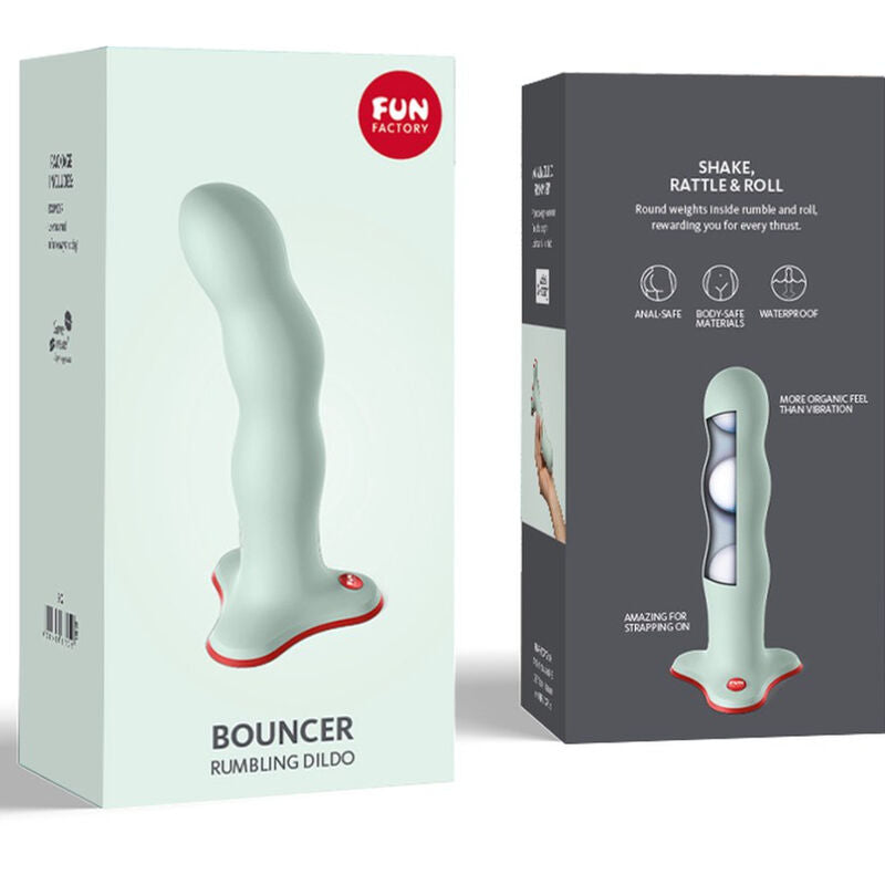 Dildo Bolas Chocalho Fun Factory Bouncer Shake Verde 18x4cm