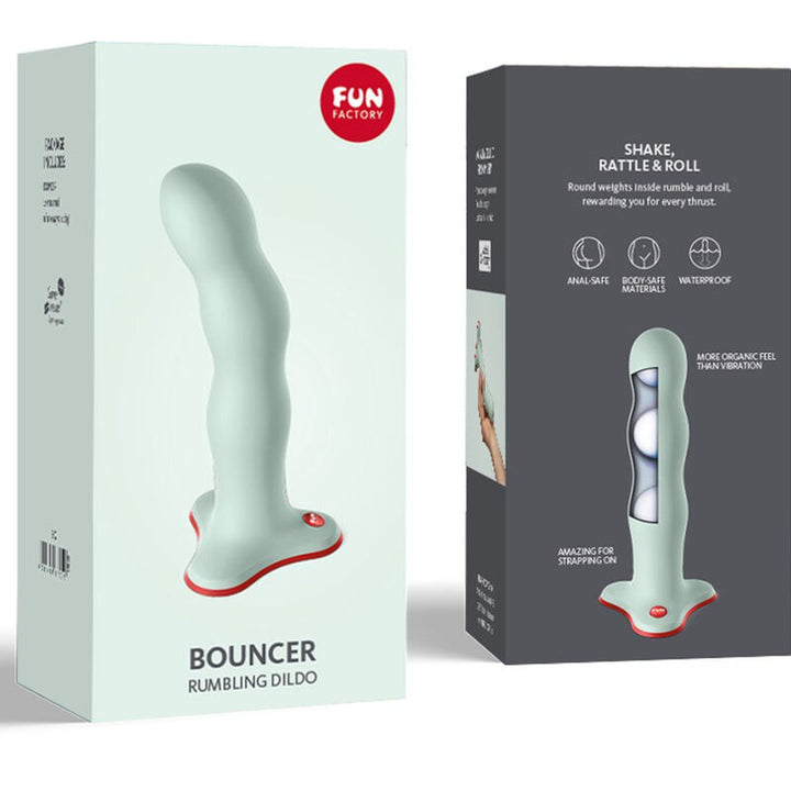 Dildo Bolas Chocalho Fun Factory Bouncer Shake Verde 18x4cm