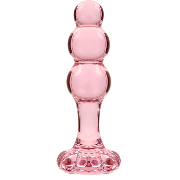 Dildo De Vidro Ibiza N1 Rosa 9x3cm