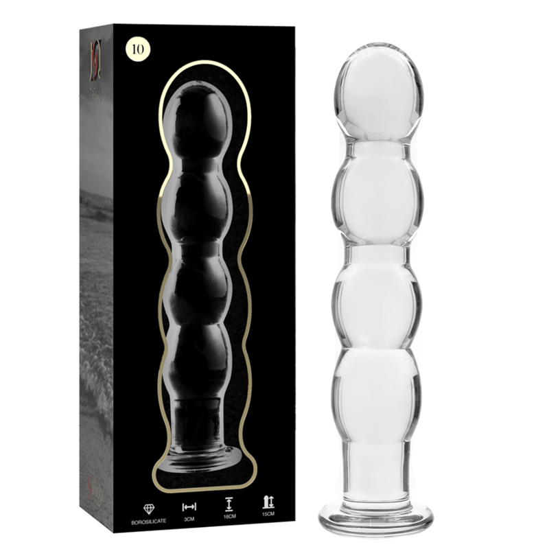 Dildo De Vidro Ibiza N10 Transparente 15x3cm