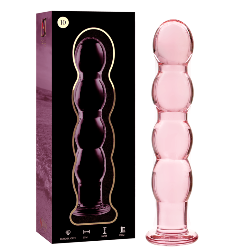 Dildo De Vidro Ibiza N11 Rosa 15x3.5cm