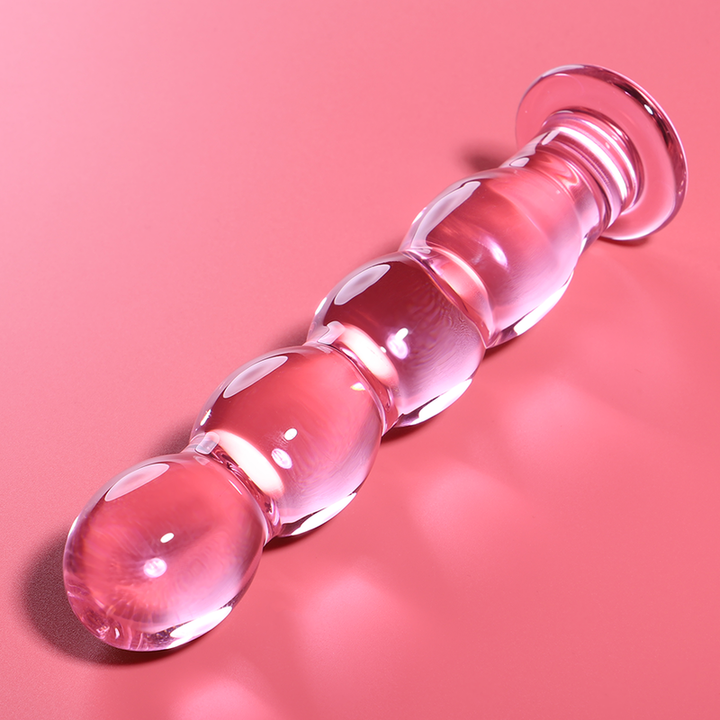 Dildo De Vidro Ibiza N11 Rosa 15x3.5cm