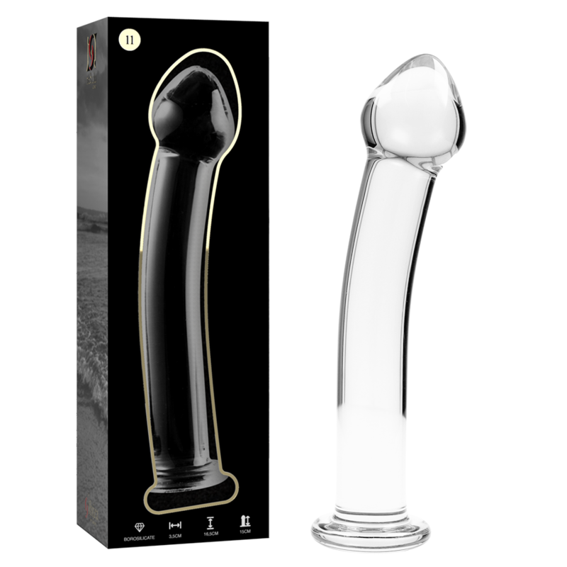 Dildo De Vidro Ibiza N11 Transparente 15x3.5cm