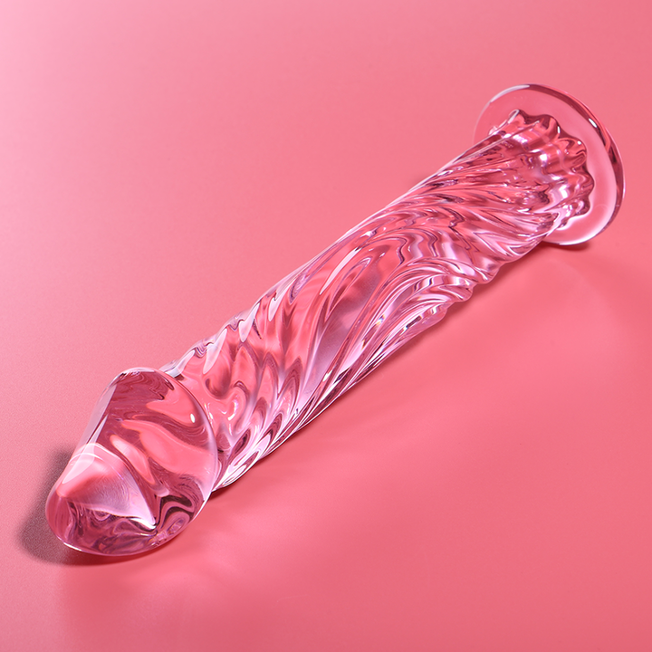 Dildo De Vidro Ibiza N12 Rosa 16x3.5cm