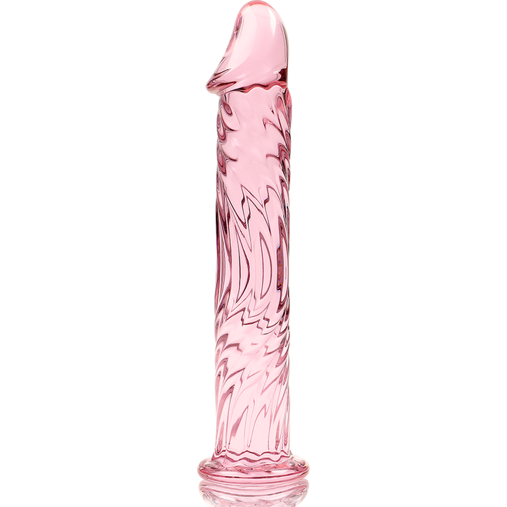Dildo De Vidro Ibiza N12 Rosa 16x3.5cm