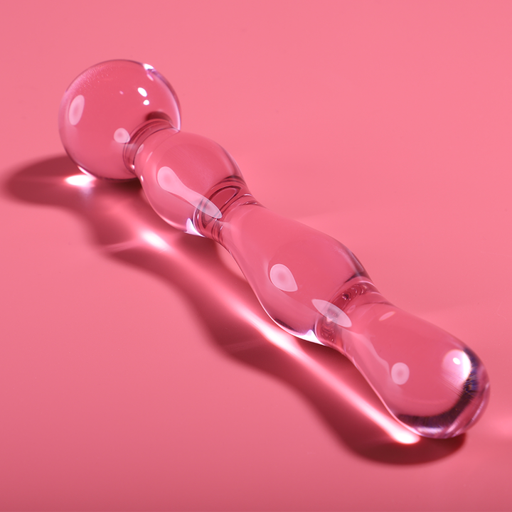 Dildo De Vidro Ibiza N13 Rosa 18x3.5cm