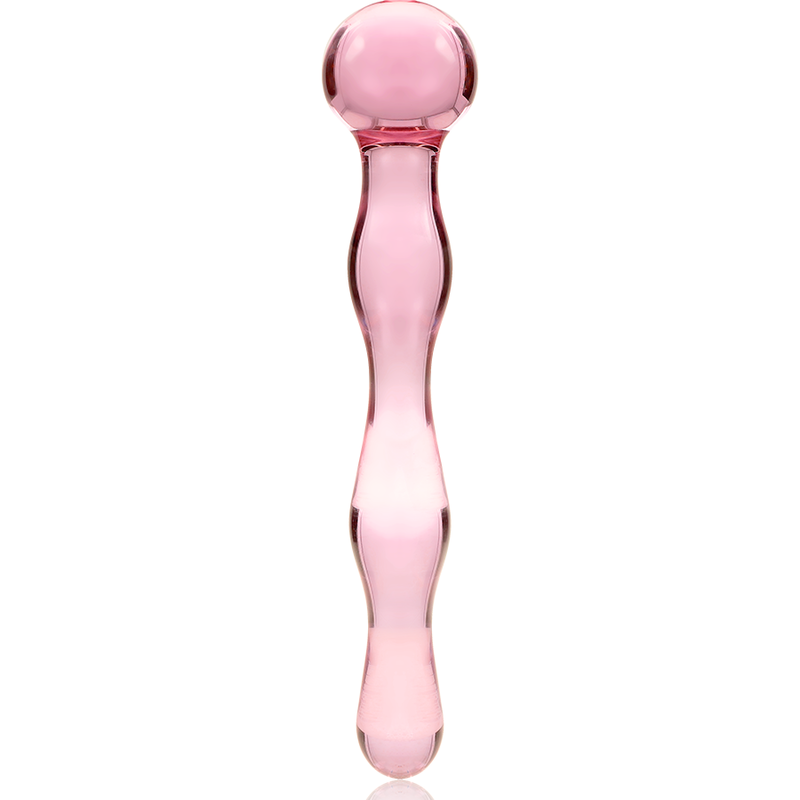 Dildo De Vidro Ibiza N13 Rosa 18x3.5cm