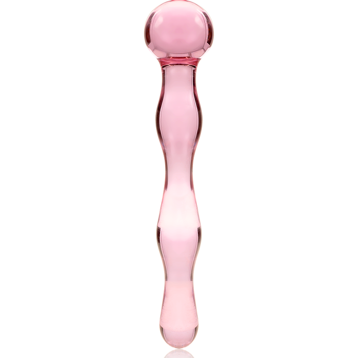 Dildo De Vidro Ibiza N13 Rosa 18x3.5cm