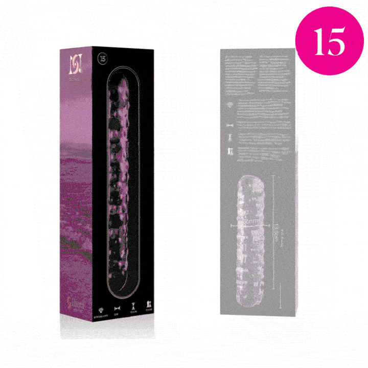 Dildo De Vidro Ibiza N15 Rosa 18.5x3cm