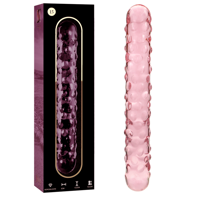 Dildo De Vidro Ibiza N15 Rosa 18.5x3cm