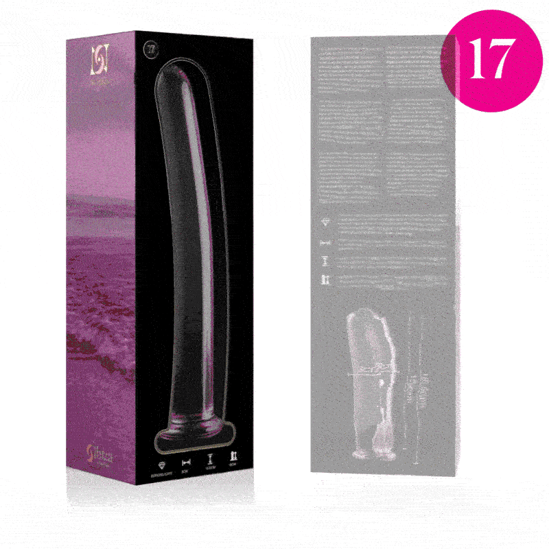 Dildo De Vidro Ibiza N17 Rosa 18.5x3cm