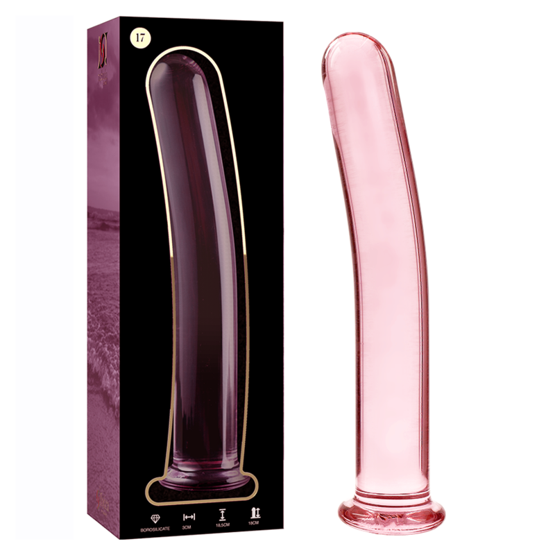 Dildo De Vidro Ibiza N17 Rosa 18.5x3cm