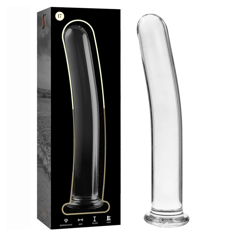 Dildo De Vidro Ibiza N17 Transparente 18.5x3cm