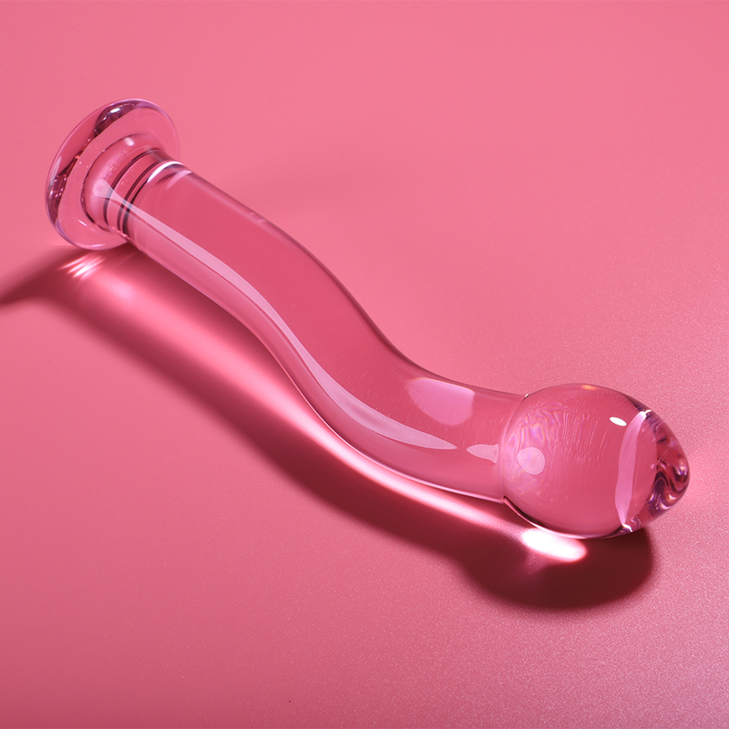 Dildo De Vidro Ibiza N18 Rosa 18.5x3.5cm