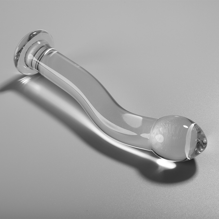 Dildo De Vidro Ibiza N18 Transparente 18.5x3.5cm