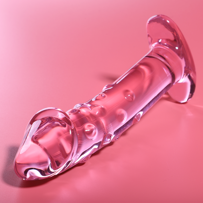 Dildo De Vidro Ibiza N19 Rosa 18.5x4cm