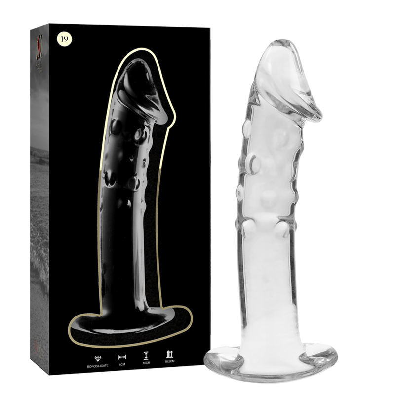 Dildo De Vidro Ibiza N19 Transparente 18.5x4cm