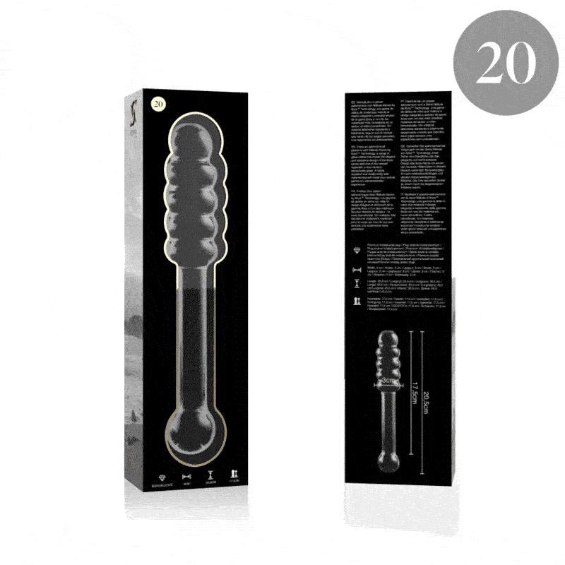 Dildo De Vidro Ibiza N20 Transparente 20.5x3cm