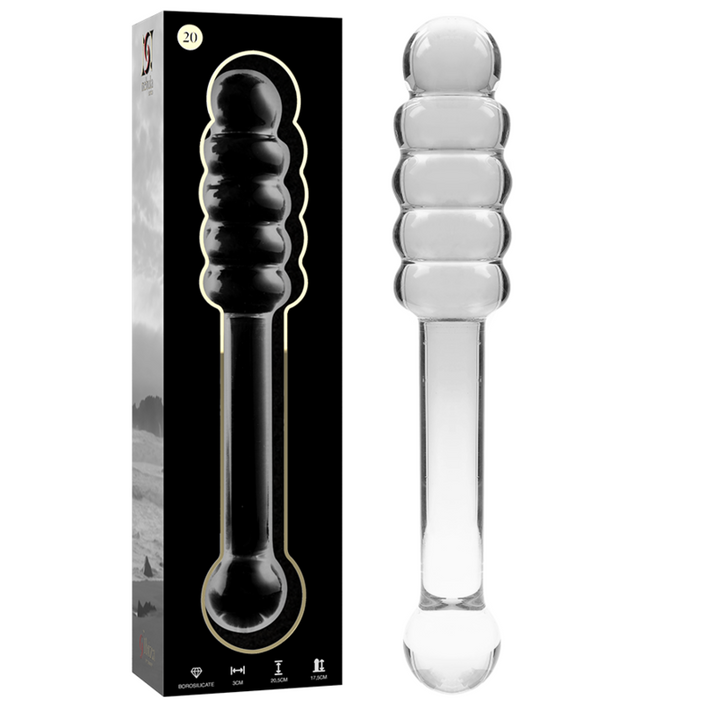Dildo De Vidro Ibiza N20 Transparente 20.5x3cm