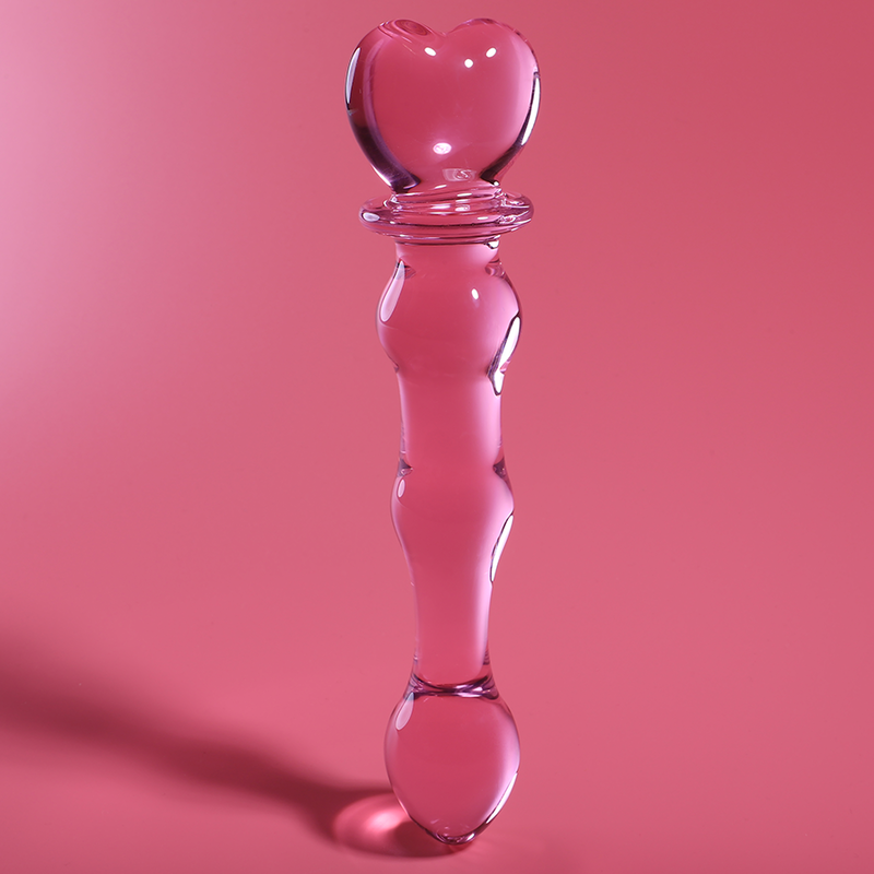 Dildo De Vidro Ibiza N21 Rosa 20.5x3.5cm