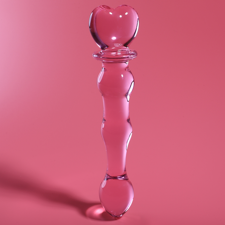 Dildo De Vidro Ibiza N21 Rosa 20.5x3.5cm