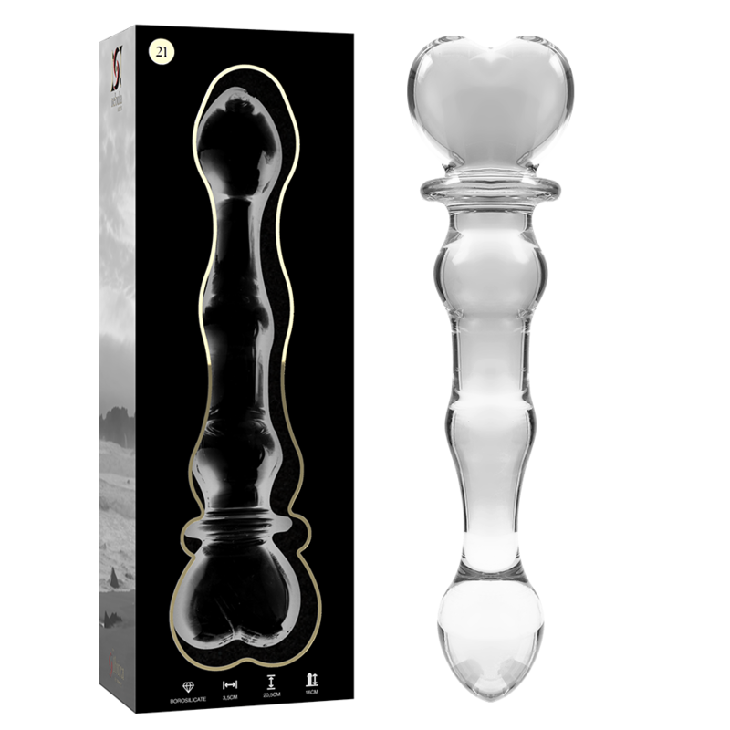 Dildo De Vidro Ibiza N21 Transparente 20.5x3.5cm