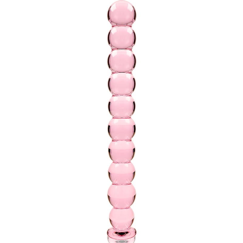 Dildo De Vidro Ibiza N22 Rosa 21.5x2.5cm