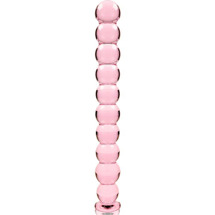 Dildo De Vidro Ibiza N22 Rosa 21.5x2.5cm