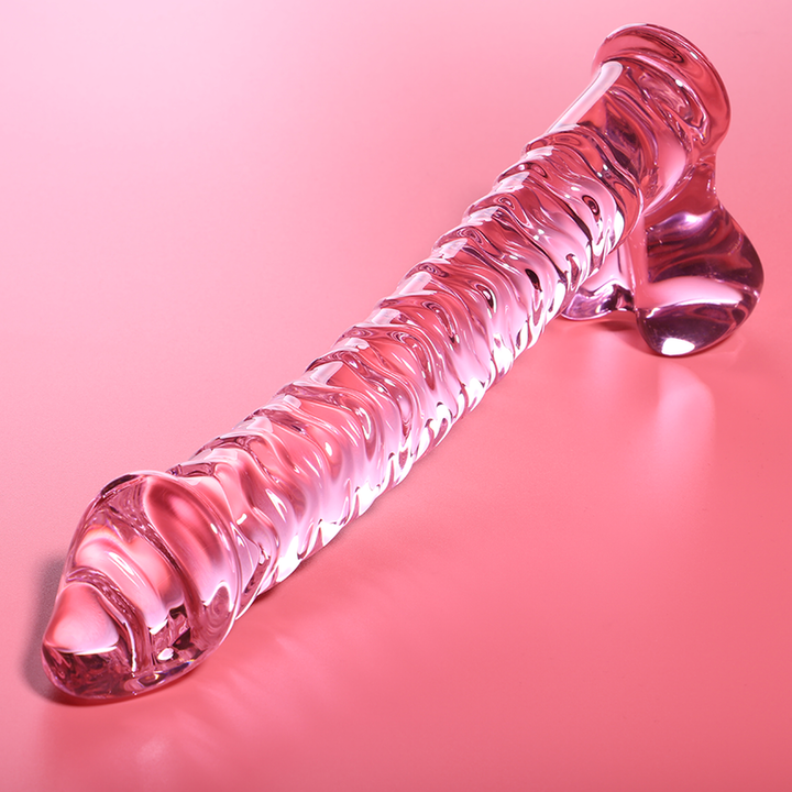 Dildo De Vidro Ibiza N23 Rosa 21.5x4cm