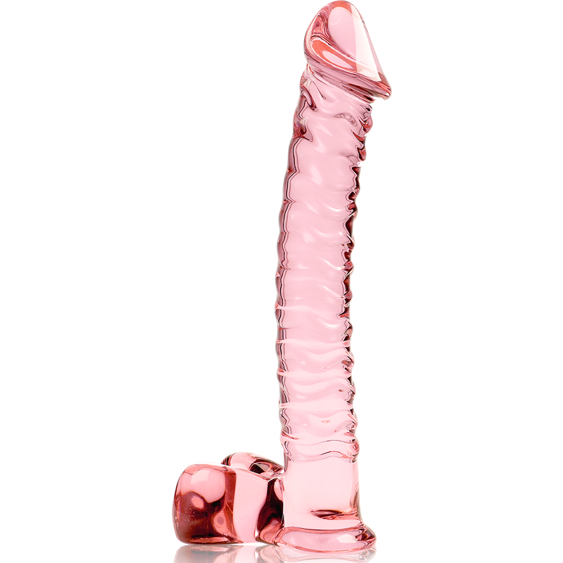 Dildo De Vidro Ibiza N23 Rosa 21.5x4cm