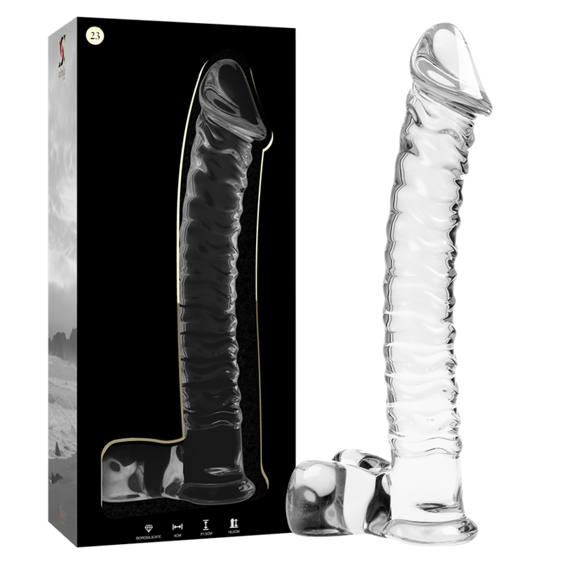 Dildo De Vidro Ibiza N23 Transparente 21.5x4cm