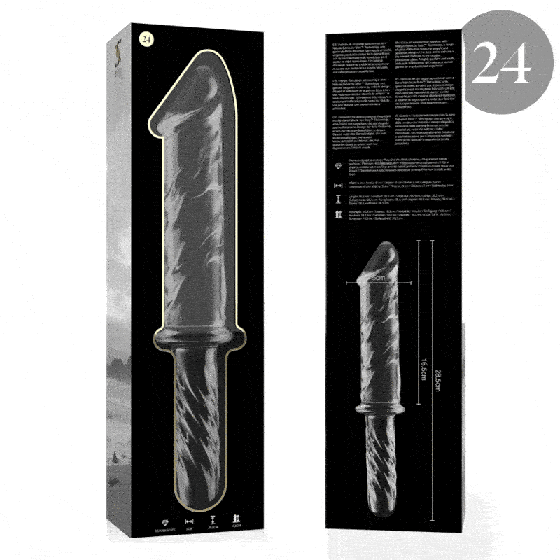 Dildo De Vidro Ibiza N24 Transparente 28.5x5cm